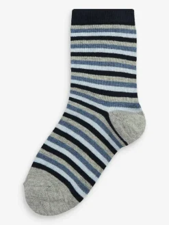 Clearance Next Blue Cotton Rich Socks 7 Pack