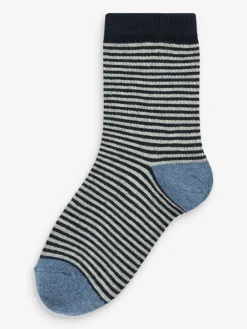 Clearance Next Blue Cotton Rich Socks 7 Pack