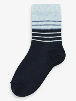 Clearance Next Blue Cotton Rich Socks 7 Pack