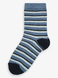 Clearance Next Blue Cotton Rich Socks 7 Pack