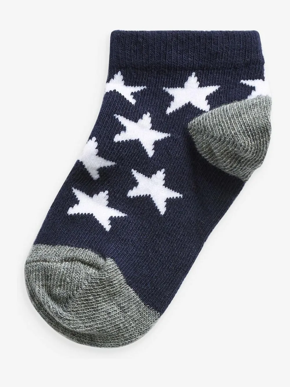 Next Blue Cotton Rich Trainer Socks 7 Pack^BOY Socks