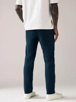 Discount Next Blue Dark Slim Fit Stretch Chinos Trousers