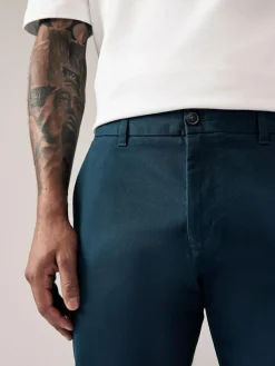 Discount Next Blue Dark Slim Fit Stretch Chinos Trousers