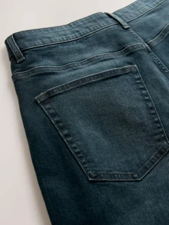 Next Blue Dark Washed Regular Tapered Fit Classic Stretch Jeans^ Jeans|Jeans