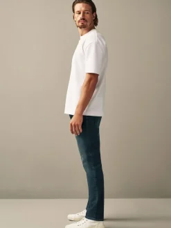 Hot Next Blue Deep Slim Fit Authentic Stretch Denim Jeans