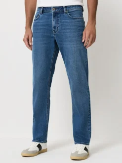 Discount Next Blue Denim - ThermoGen Straight Fit Motionflex Jeans