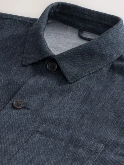 Next Blue Denim Look Suit Shacket