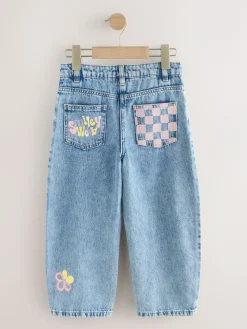 Next Blue Denim SmileyWorld® Barrel Jeans (3-16yrs)^ Jeans