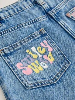 Next Blue Denim SmileyWorld® Barrel Jeans (3-16yrs)^ Jeans