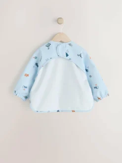 Best Next Blue Dino Jungle Weaning And Feeding Sleeved Bib