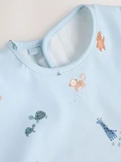 Best Next Blue Dino Jungle Weaning And Feeding Sleeved Bib