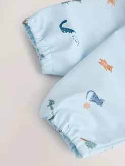 Best Next Blue Dino Jungle Weaning And Feeding Sleeved Bib