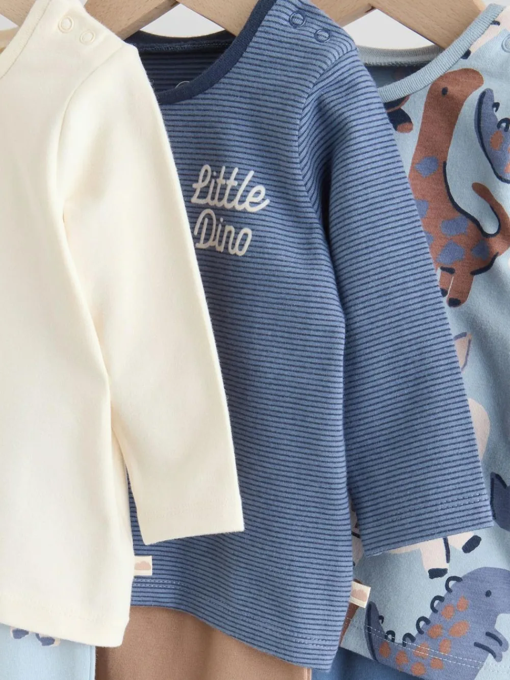 Next Blue Dino Tops and Leggings 6 Piece Baby Set (0mths-3yrs)