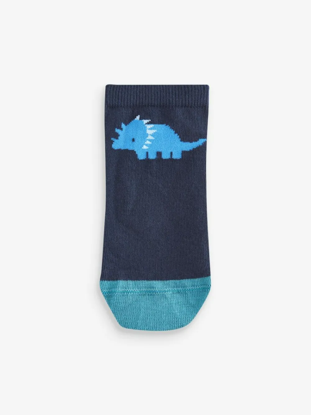 Next Blue Dinos Cotton Rich Trainer Socks 7 Pack^BOY Socks