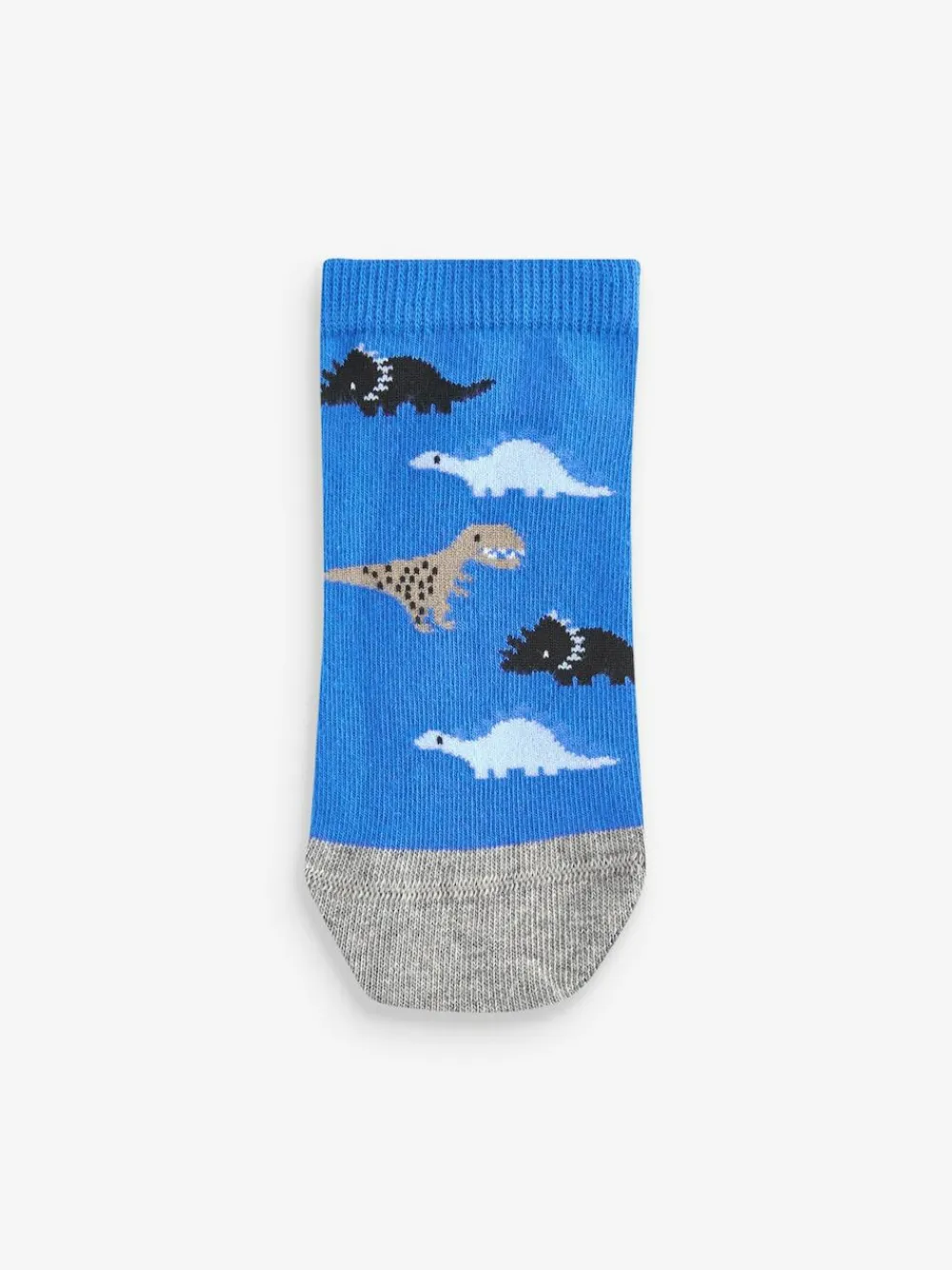 Next Blue Dinos Cotton Rich Trainer Socks 7 Pack^BOY Socks