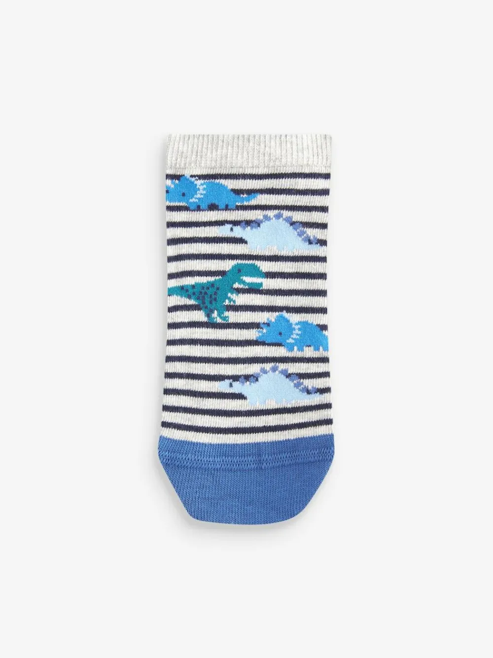 Next Blue Dinos Cotton Rich Trainer Socks 7 Pack^BOY Socks