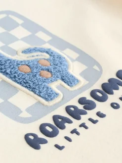 Hot Next Blue Dinosaur Baby Top and Leggings Set 2 Piece (0mths-3yrs)