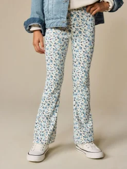 Next Blue Ditsy 1 Pack Rib Flare Leggings (3-16yrs)^ Pants & Leggings|Pants & Leggings