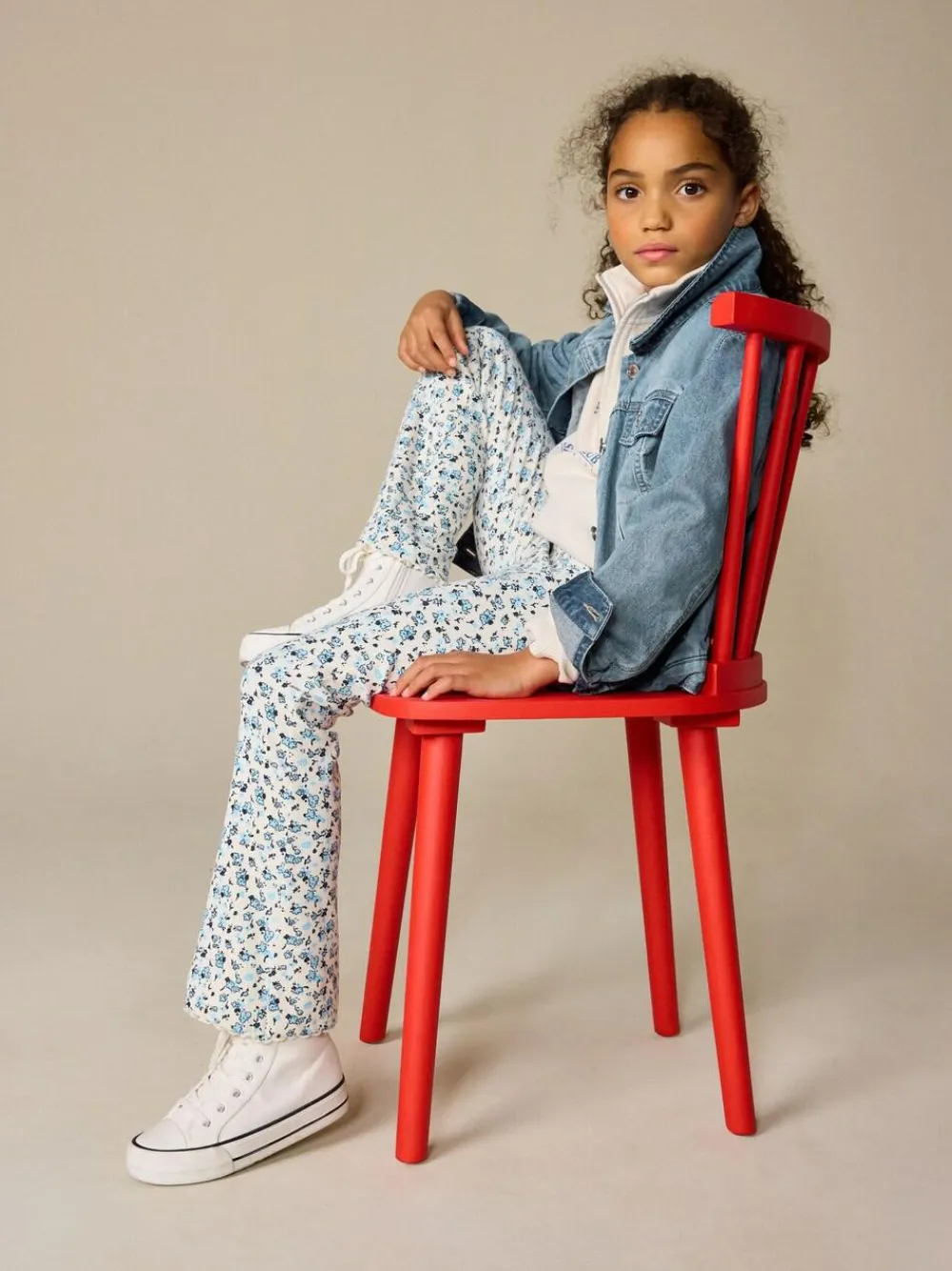 Next Blue Ditsy 1 Pack Rib Flare Leggings (3-16yrs)^ Pants & Leggings|Pants & Leggings