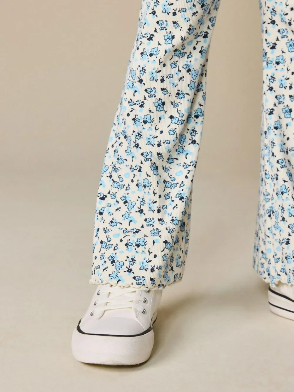 Next Blue Ditsy 1 Pack Rib Flare Leggings (3-16yrs)^ Pants & Leggings|Pants & Leggings