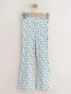 Next Blue Ditsy 1 Pack Rib Flare Leggings (3-16yrs)^ Pants & Leggings|Pants & Leggings