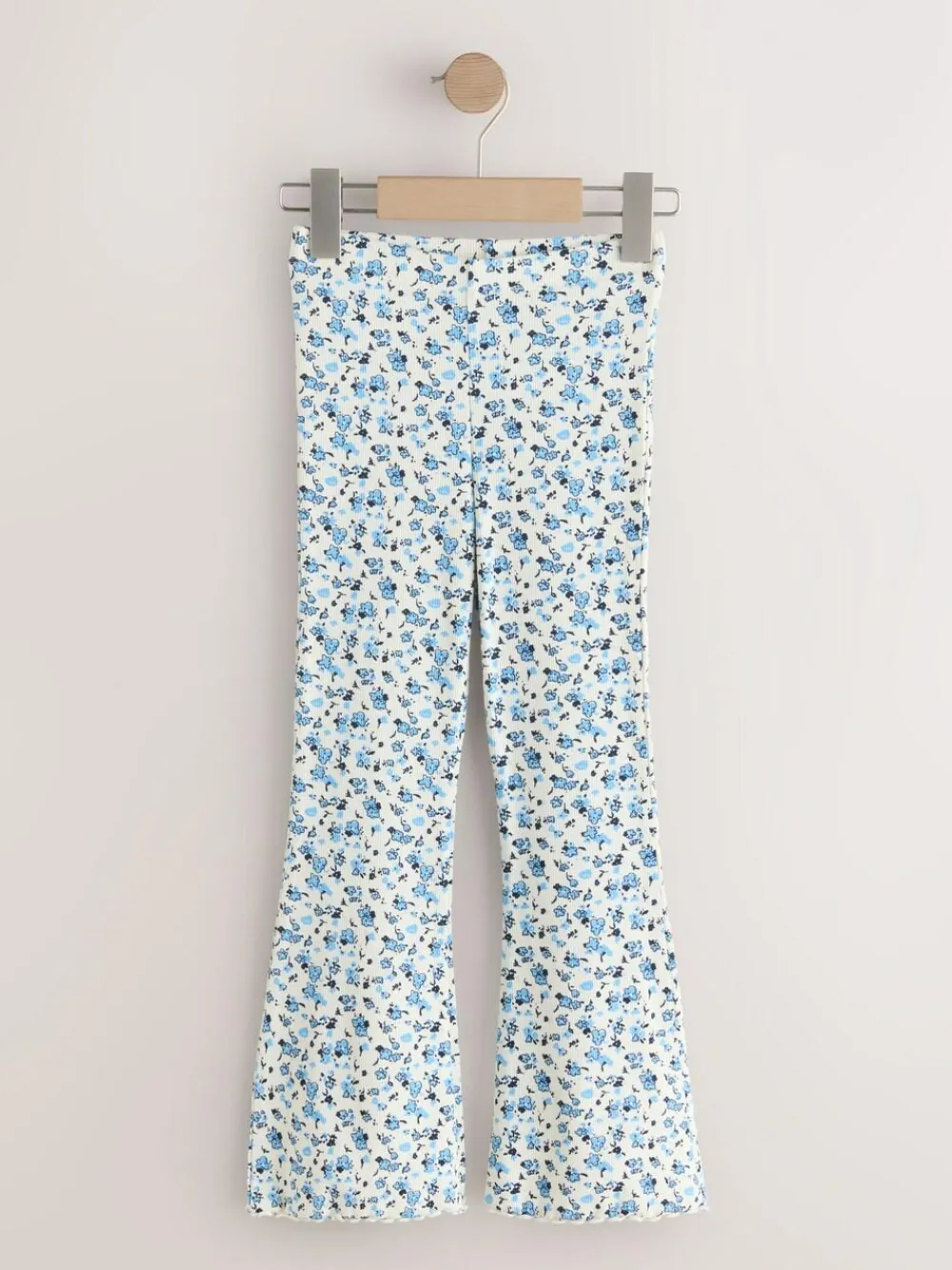 Next Blue Ditsy 1 Pack Rib Flare Leggings (3-16yrs)^ Pants & Leggings|Pants & Leggings