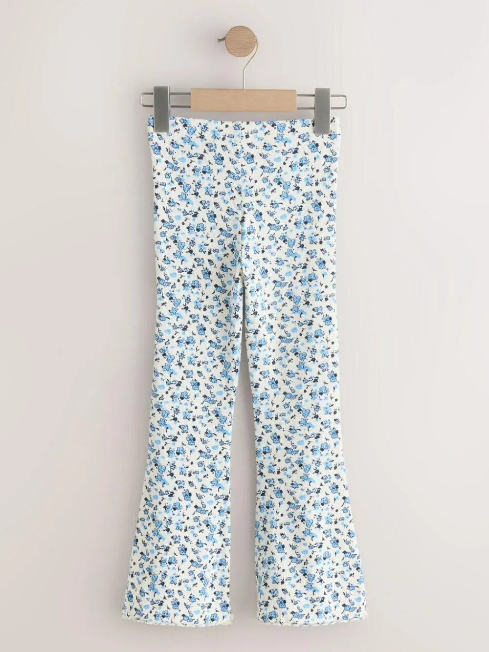 Next Blue Ditsy 1 Pack Rib Flare Leggings (3-16yrs)^ Pants & Leggings|Pants & Leggings