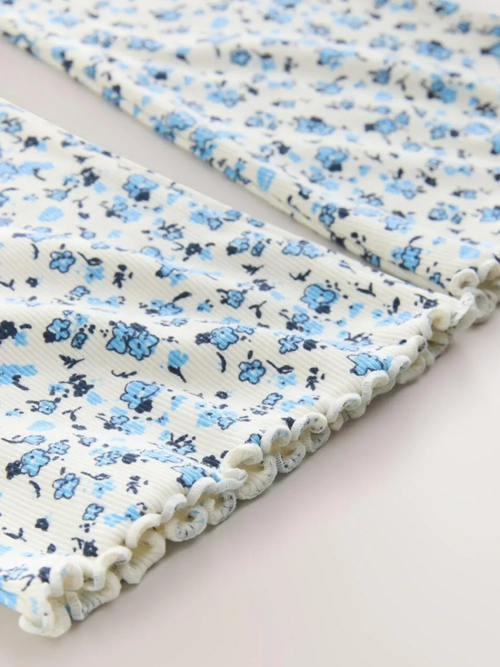 Next Blue Ditsy 1 Pack Rib Flare Leggings (3-16yrs)^ Pants & Leggings|Pants & Leggings