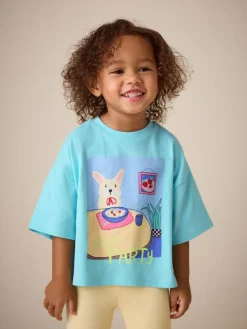Discount Next Short Sleeve T-Shirt (3mths-7yrs) Blue Dog