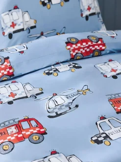 Online Next Duvet Cover and Pillowcase Set Blue