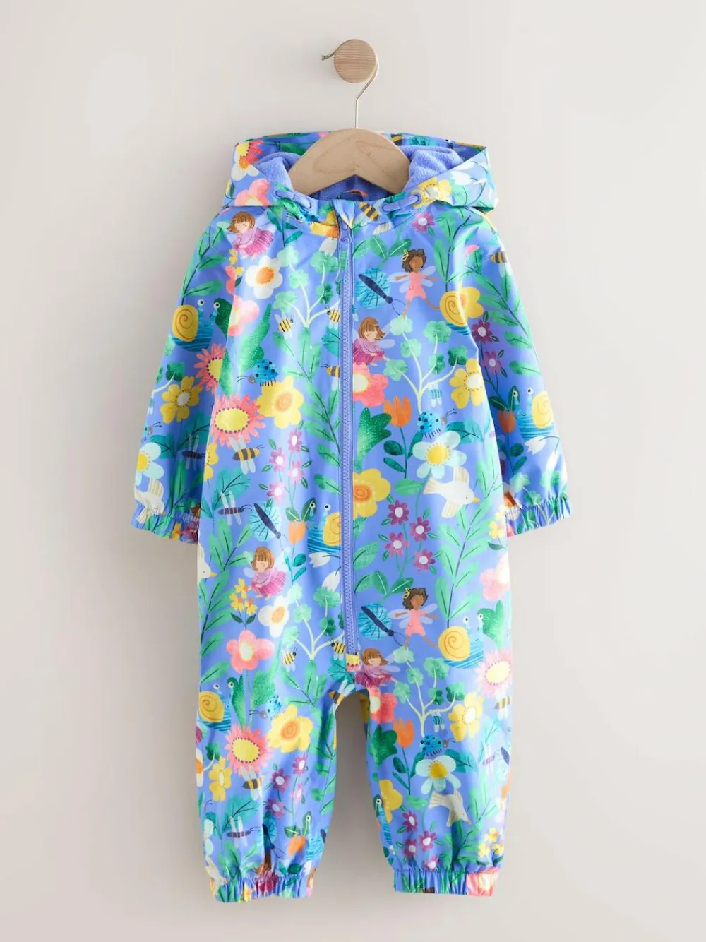 New Next Blue Fairy Character Waterproof Printed Puddlesuit (6mths-7yrs)