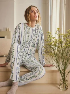 Best Next Blue Floral Cosy Long Sleeve Pyjamas