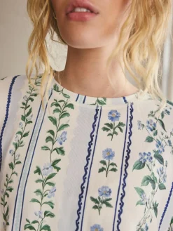 Best Next Blue Floral Cosy Long Sleeve Pyjamas