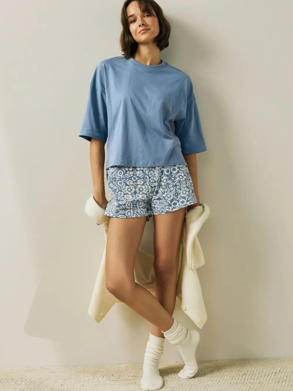 Next Cotton Short Set Pyjamas^Women Pyjamas|All Night & Lounge