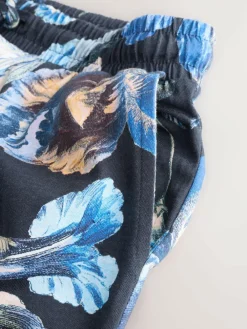 Online Next Blue Floral Kew Collection Long Sleeve Pyjamas