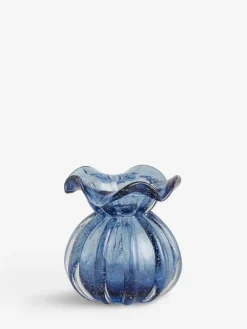 Next Blue Fluted Mini Flower Vase^ Vases