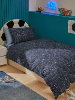 Next Blue Football Duvet Cover and Pillowcase Set^ Bedsets & Duvet Covers|Childrens Bedding