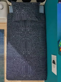 Next Blue Football Duvet Cover and Pillowcase Set^ Bedsets & Duvet Covers|Childrens Bedding