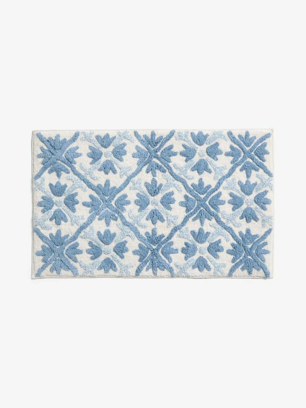 Next Blue Geo Tile Bath Mat^ Towels & Bathmats