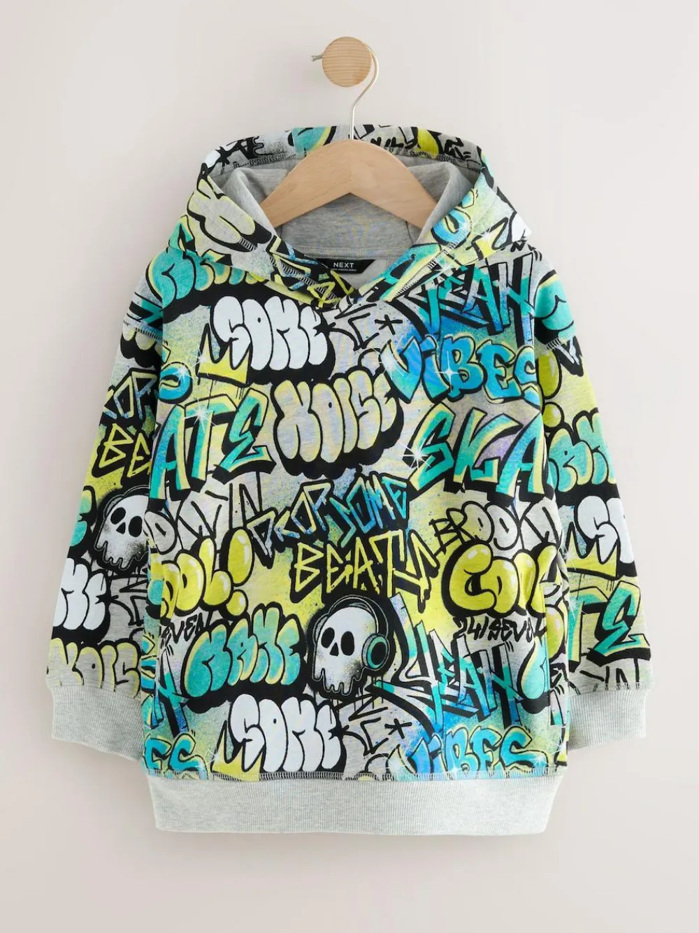Next Blue Graffiti Older Boys Graphic Print Hoodie (3-16yrs)^BOY Sweatshirts & Hoodies