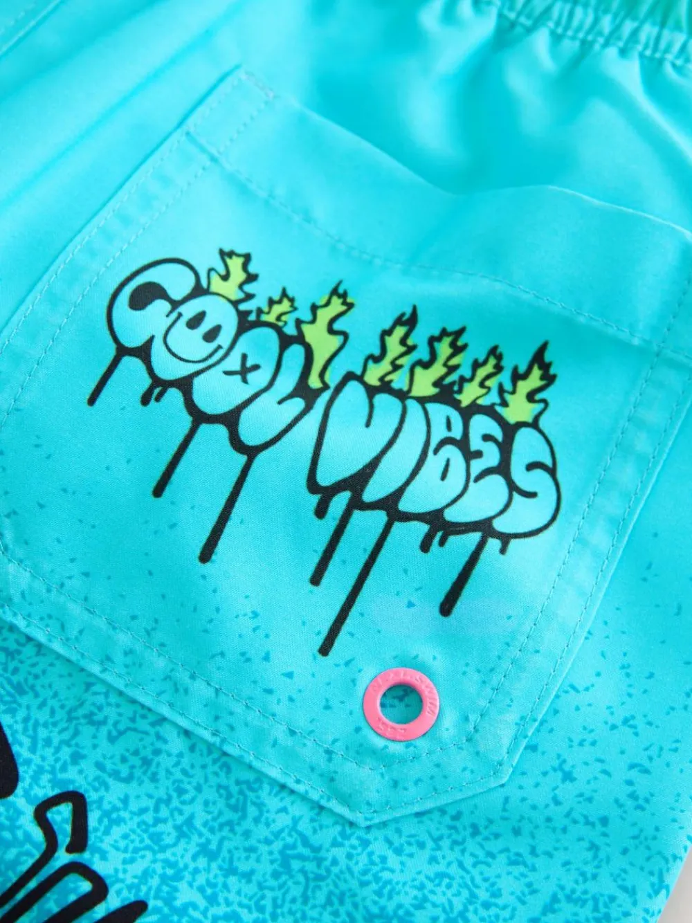 Next Blue Graffiti Printed Swim Shorts (3-16yrs)^BOY Swimwear