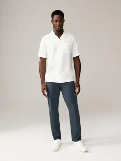 Next Blue Grey Mid Slim Fit Stretch Chinos Trousers^ Pants & Chinos