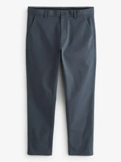 Next Blue Grey Mid Slim Fit Stretch Chinos Trousers^ Pants & Chinos