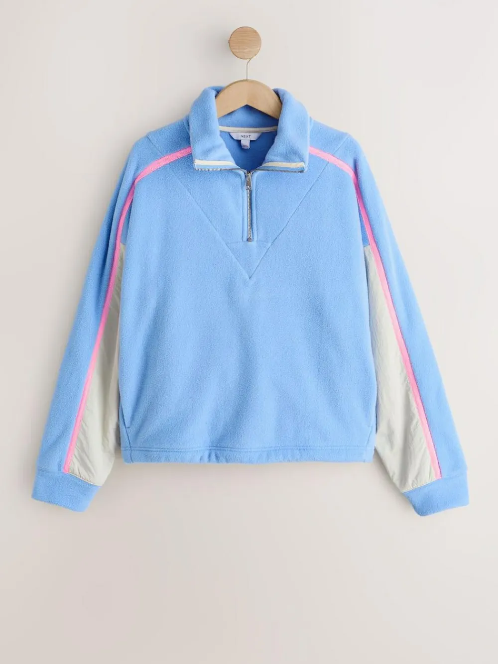 Next Half Zip Fleece with Colourblock Panels^Women Hoodies & Sweatshirts|Coats & Jackets