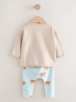 Next Baby Sweatshirt and Leggings Set (0mths-3yrs) Blue Hamish