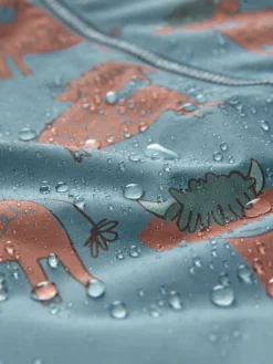 Next Blue Hamish Print Waterproof Fleece Lined Puddlesuit (3mths-7yrs)^BOY Baby Boys|Baby Boys