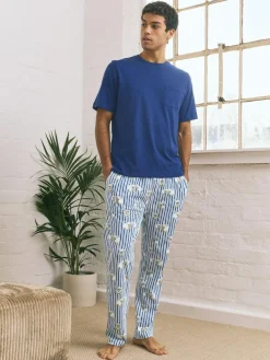 Next Blue Hamish the Highland Cow Jersey Short Sleeve Pyjamas Set