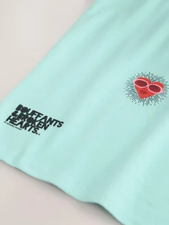 Sale Next Kendra Dandry Oversized T-Shirt (3-16yrs) Blue Heart