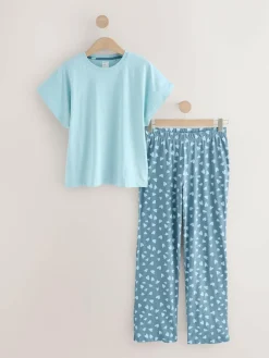 Sale Next Blue Heart Short Sleeve Pyjamas