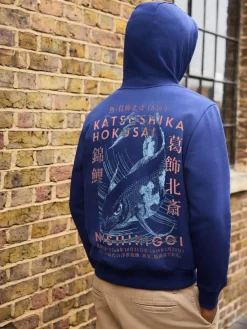 Next Blue Hokusai Licence Graphic Crew Neck Sweatshirt^ Sweatshirts & Hoodies|Sweatshirts & Hoodies